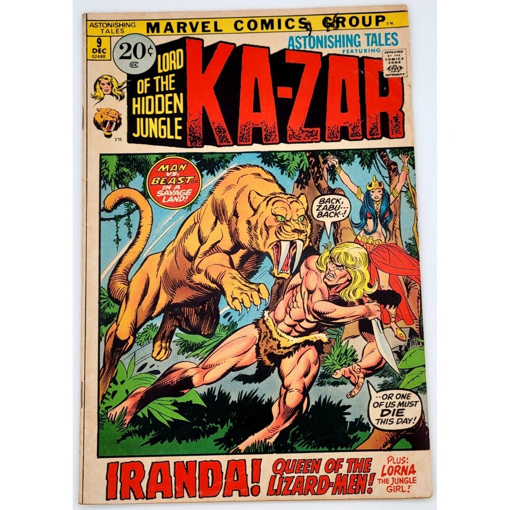 ASTONISHING TALES #9 (1971) / FN+ / KA-ZAR MARVEL COMICS BRONZE AGE